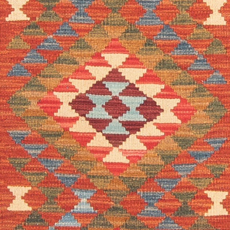 Tapis de couloir Tapis Kelim - Splash - 300 x 80 cm - multicolore