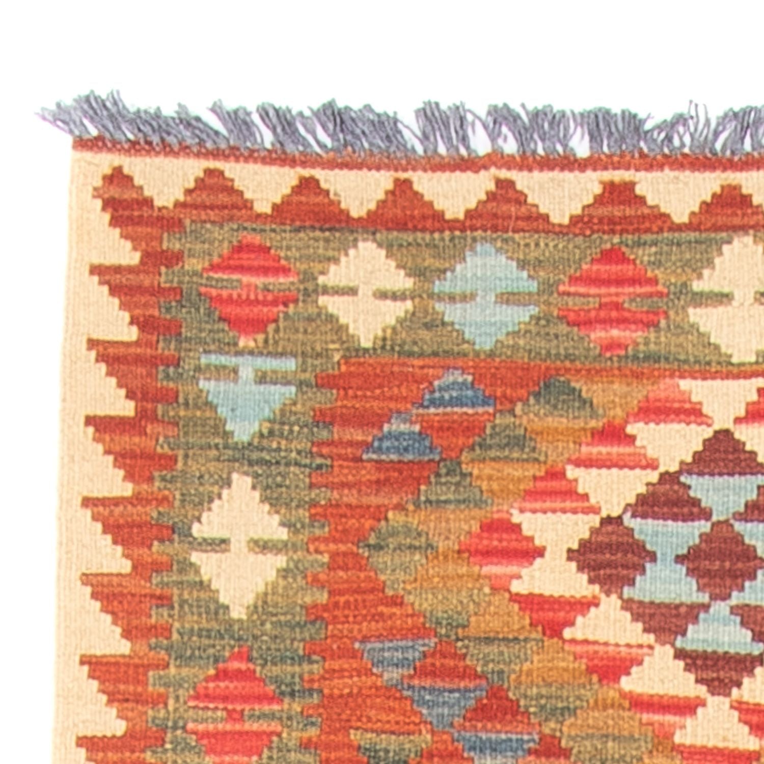 Tapis de couloir Tapis Kelim - Splash - 300 x 80 cm - multicolore