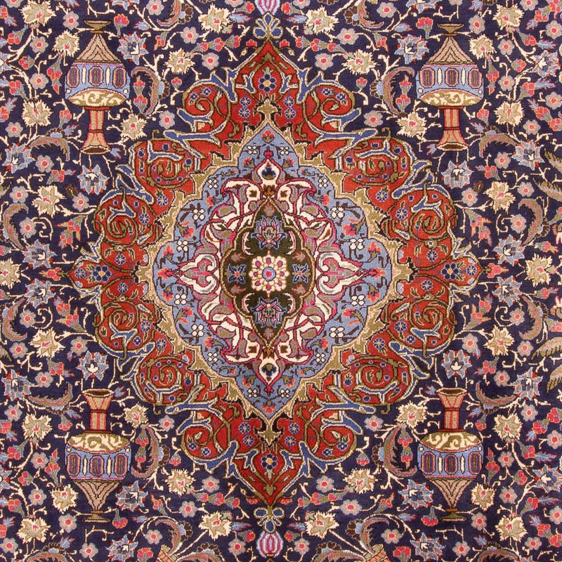 Tapis persan - Classique - 388 x 298 cm - bleu foncé