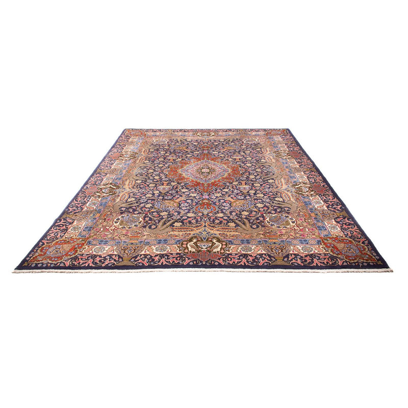Tapis persan - Classique - 388 x 298 cm - bleu foncé