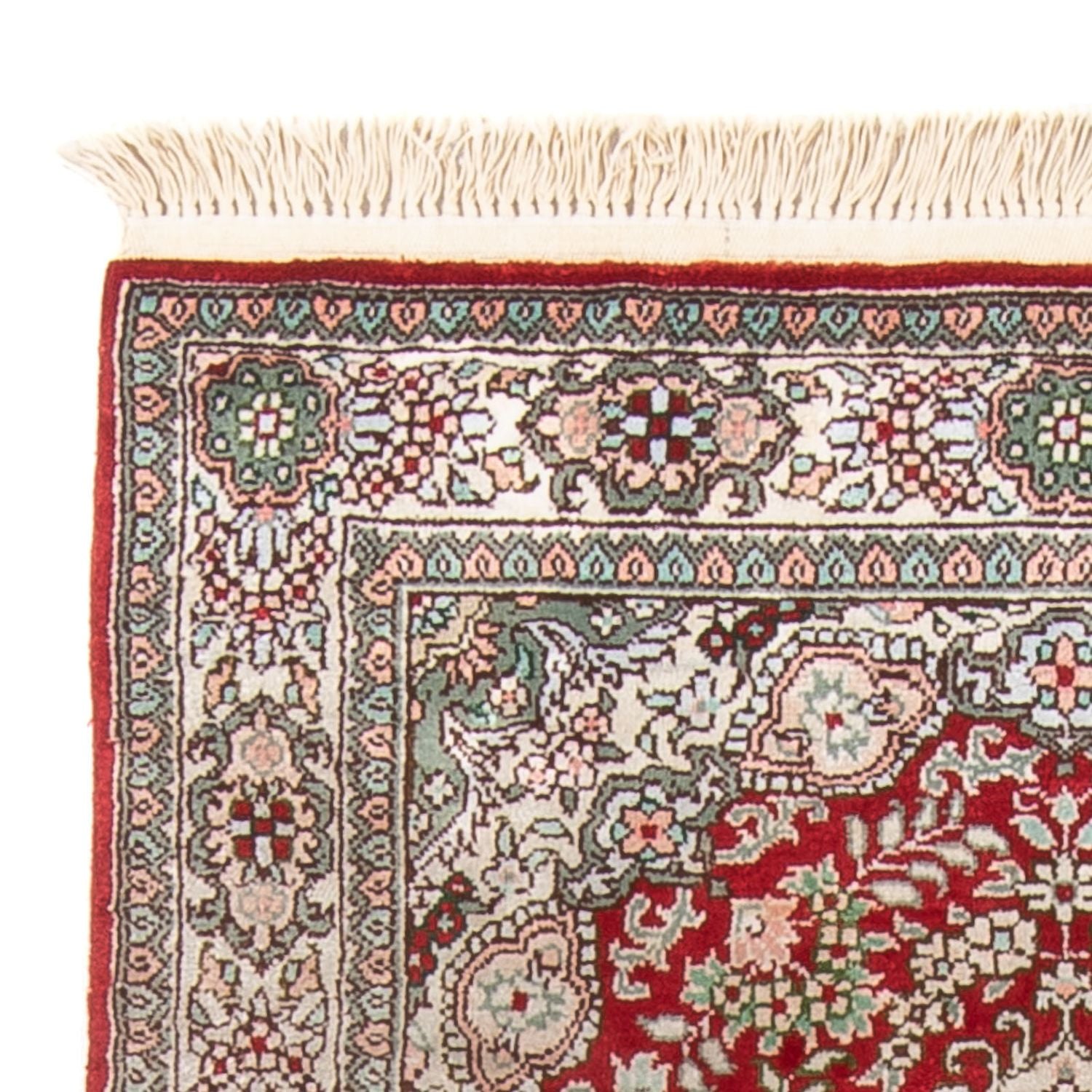 Tapis en soie - Soie chinoise - 93 x 62 cm - rouge