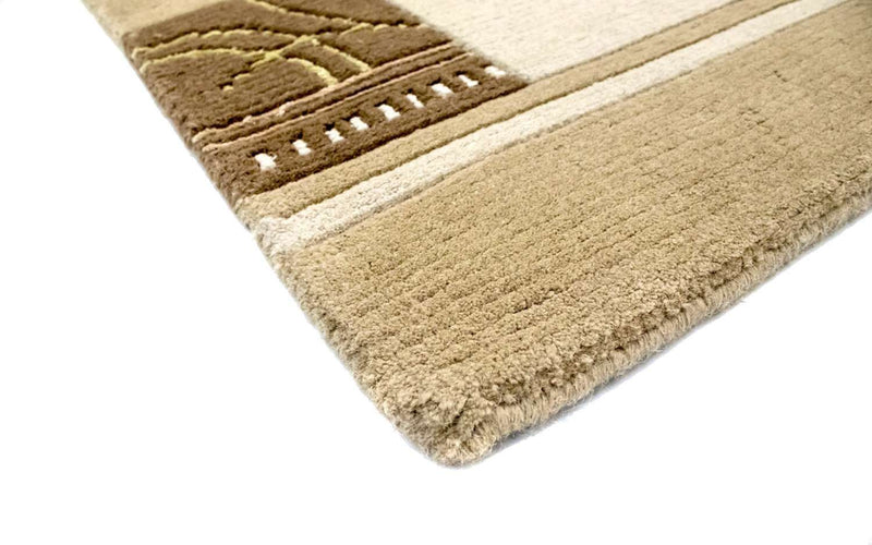 Tapis Népalais - 195 x 144 cm - beige