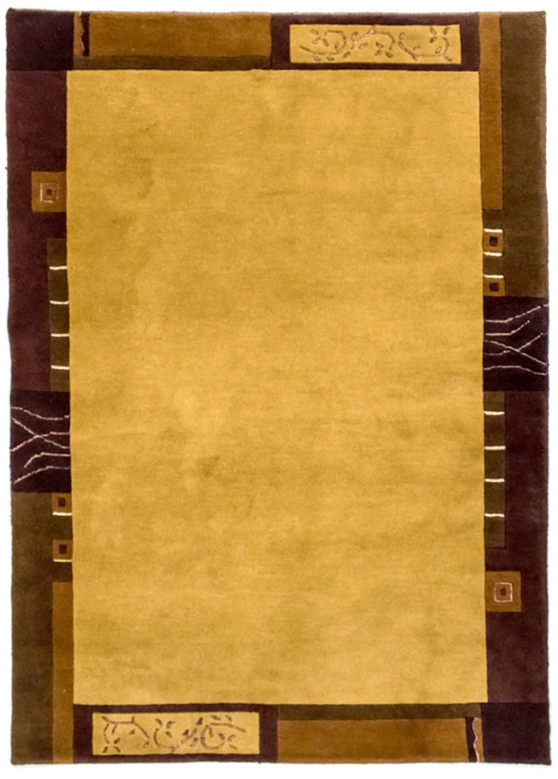 Tapis Népalais - 193 x 143 cm - or