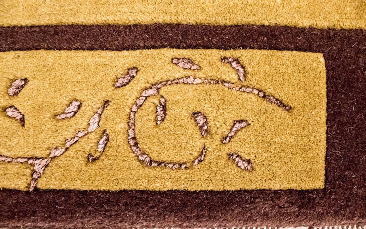 Tapis Népalais - 193 x 143 cm - or