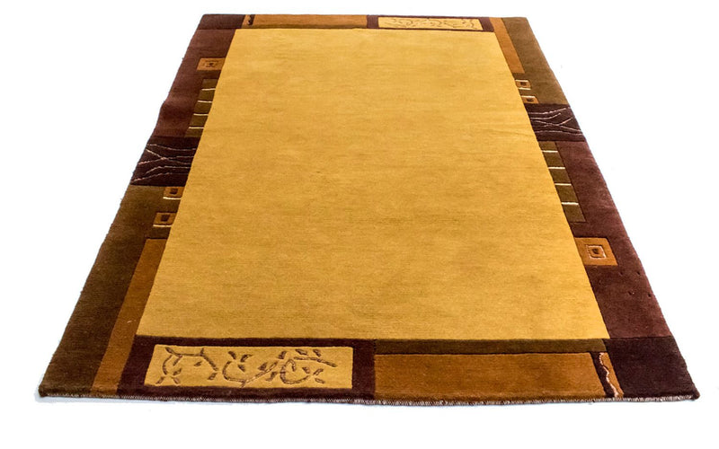 Tapis Népalais - 193 x 143 cm - or