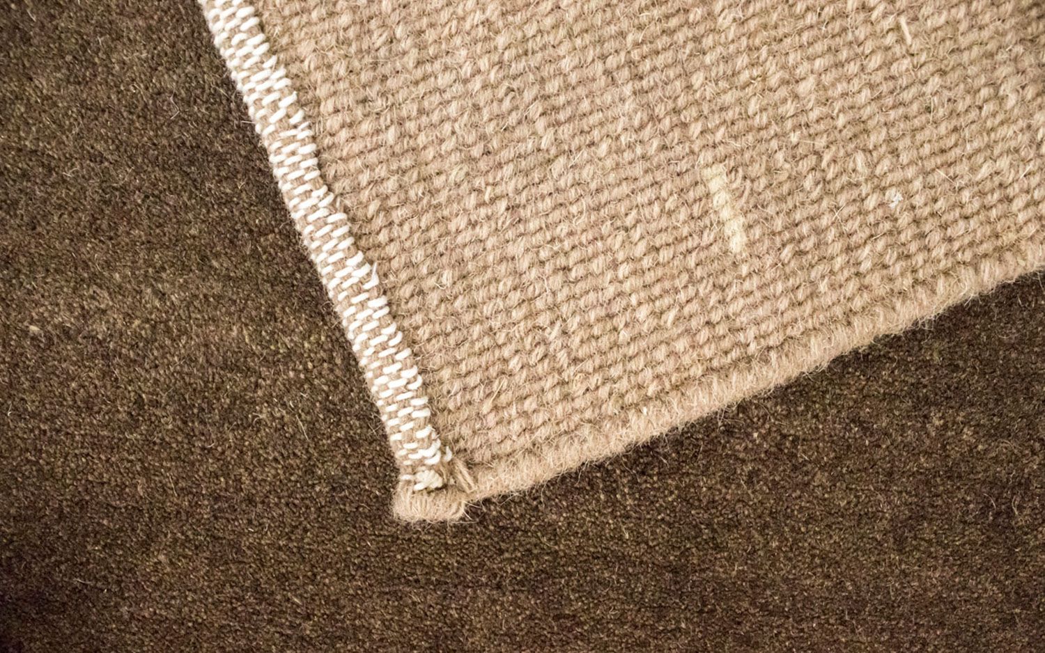 Tapis Népalais - 201 x 141 cm - marron