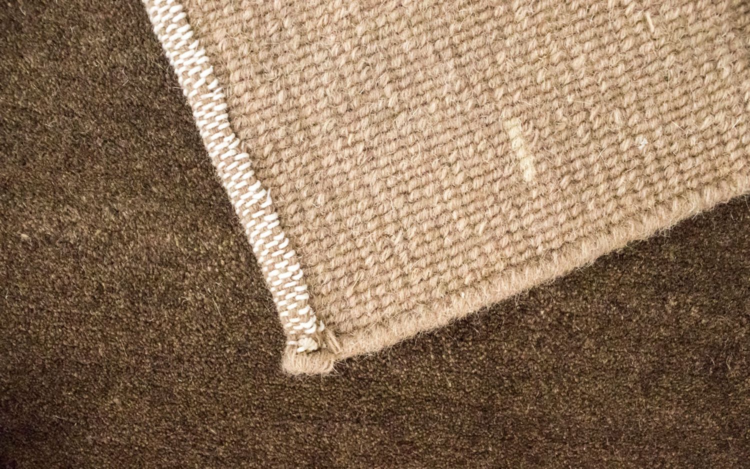Tapis Népalais - 201 x 141 cm - marron