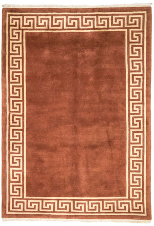 Tapis Népalais - 239 x 171 cm - marron