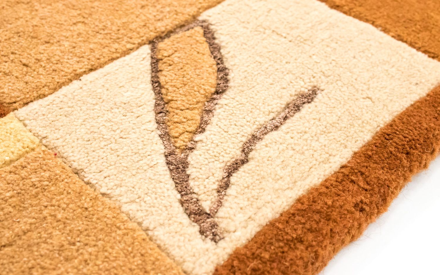 Tapis Népalais - 240 x 174 cm - orange