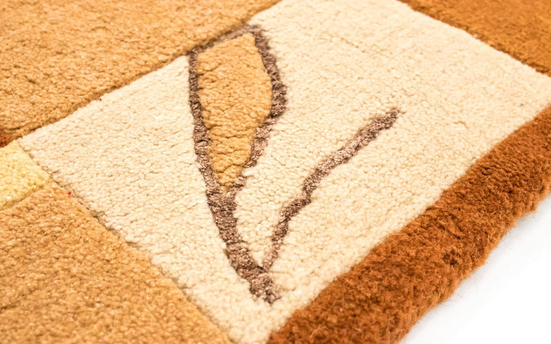 Tapis Népalais - 240 x 174 cm - orange
