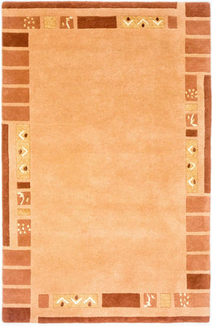 Tapis Népalais - 186 x 123 cm - orange