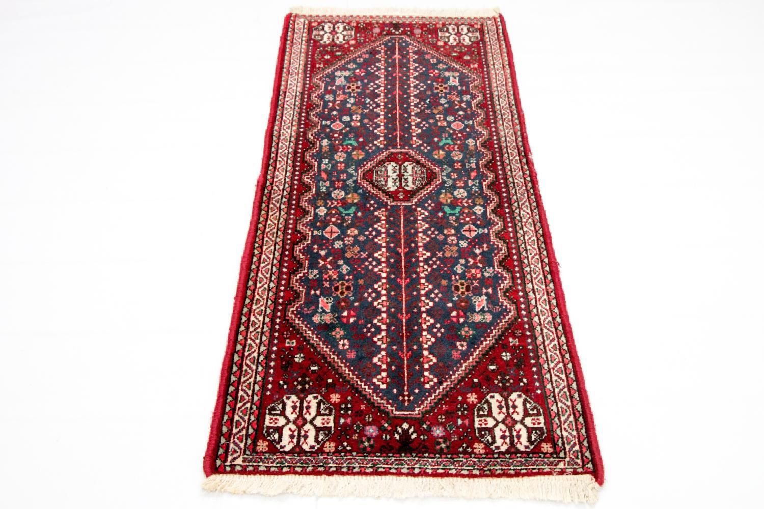 Tapis de couloir Tapis persan - Nomadic - 152 x 64 cm - rouge