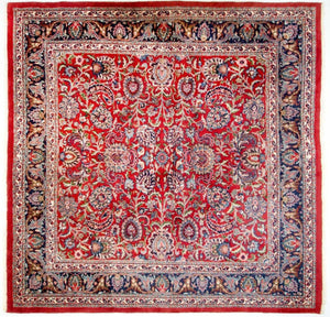 Tapis persan - Classique - 260 x 258 cm - rouge