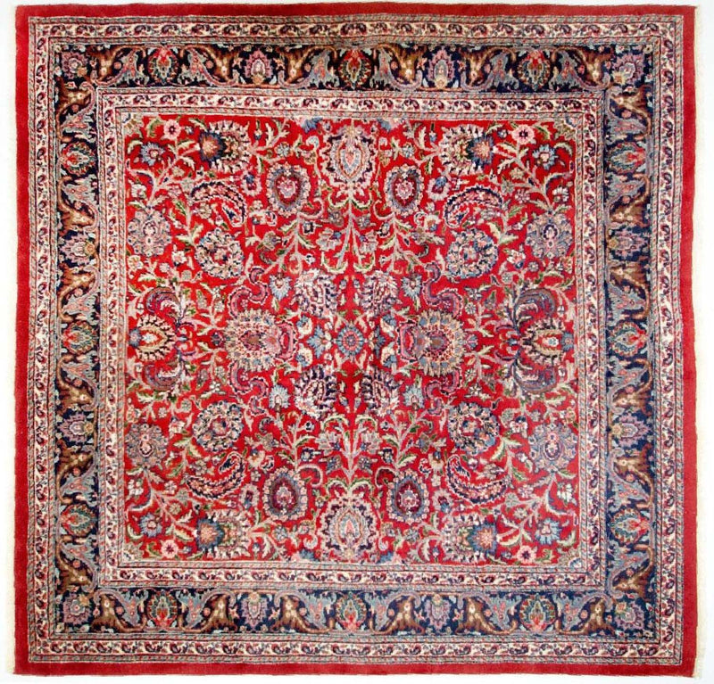 Tapis persan - Classique - 260 x 258 cm - rouge