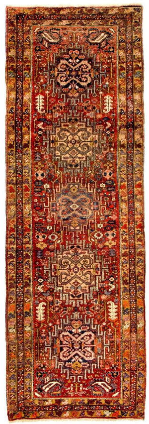 Tapis de couloir Tapis persan - Nomadic - 333 x 110 cm - rouge