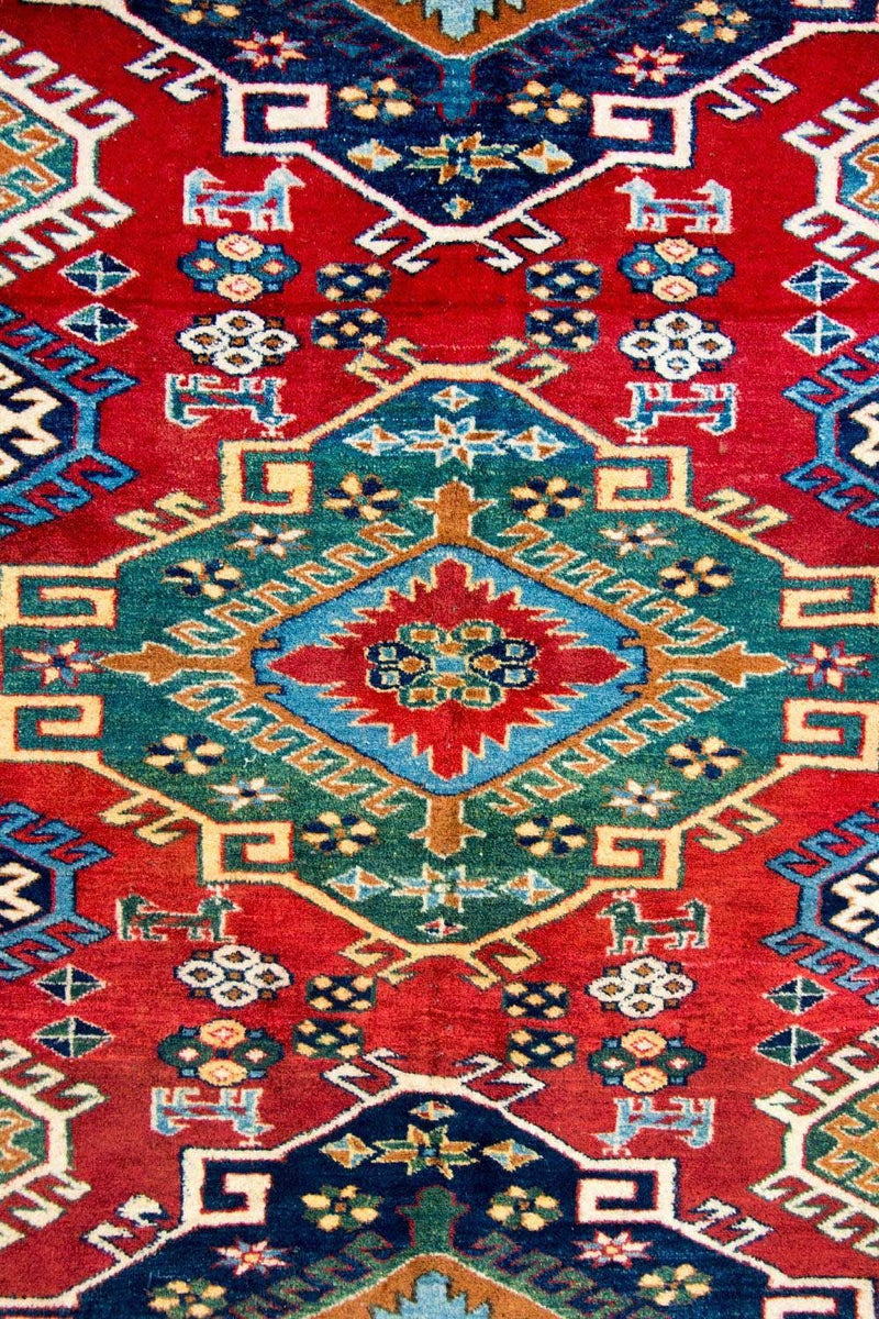 Tapis Ziegler - Kazak carré  - 217 x 193 cm - rouge