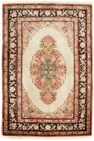 Tapis en soie - Ghom soie - Premium - 120 x 70 cm - beige