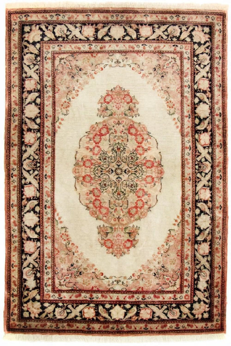 Tapis en soie - Ghom soie - Premium - 120 x 70 cm - beige