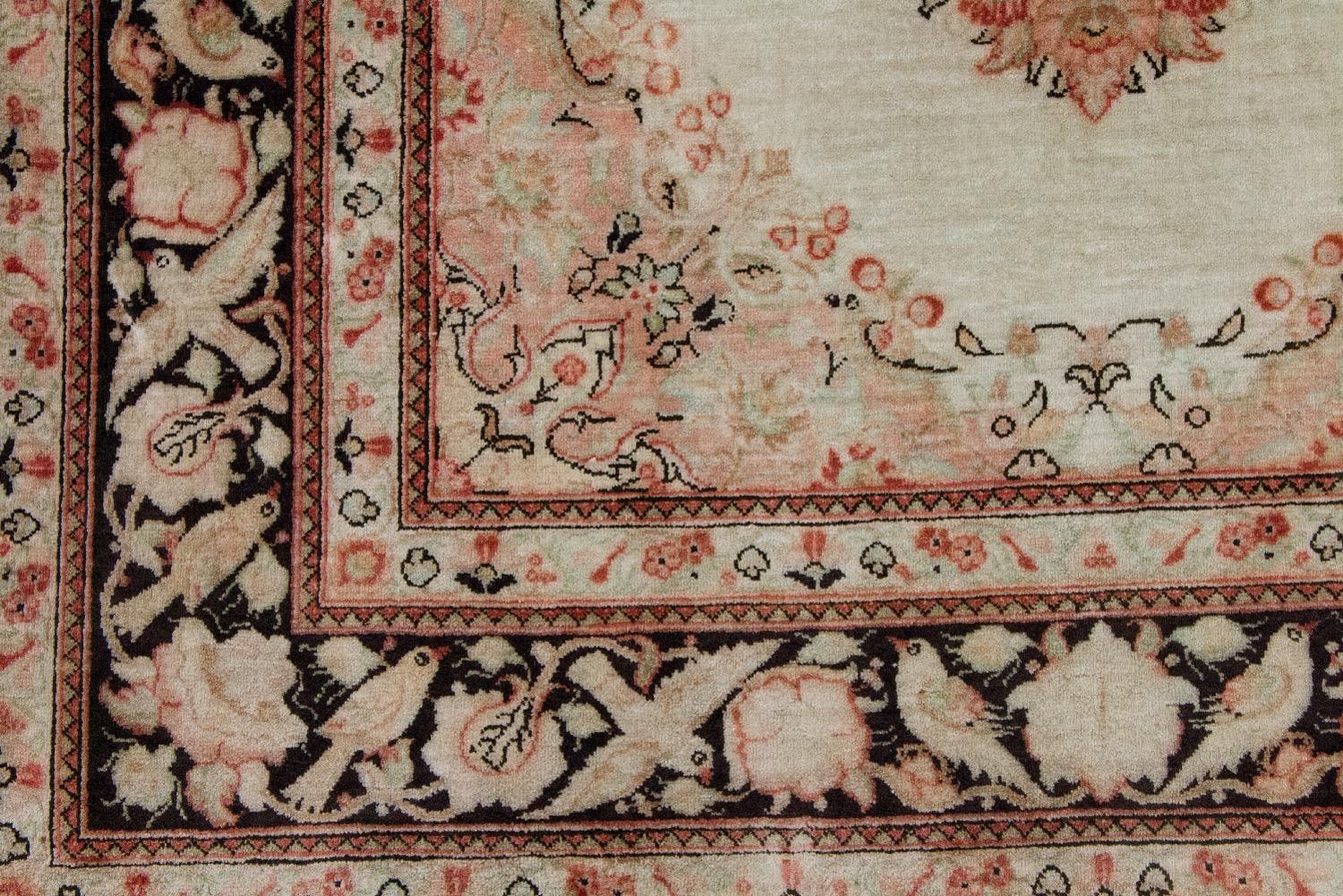 Tapis en soie - Ghom soie - Premium - 120 x 70 cm - beige