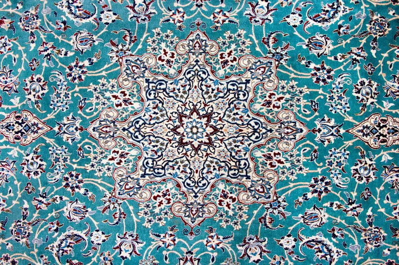 Tapis persan - Nain - Premium - 357 x 219 cm - vert