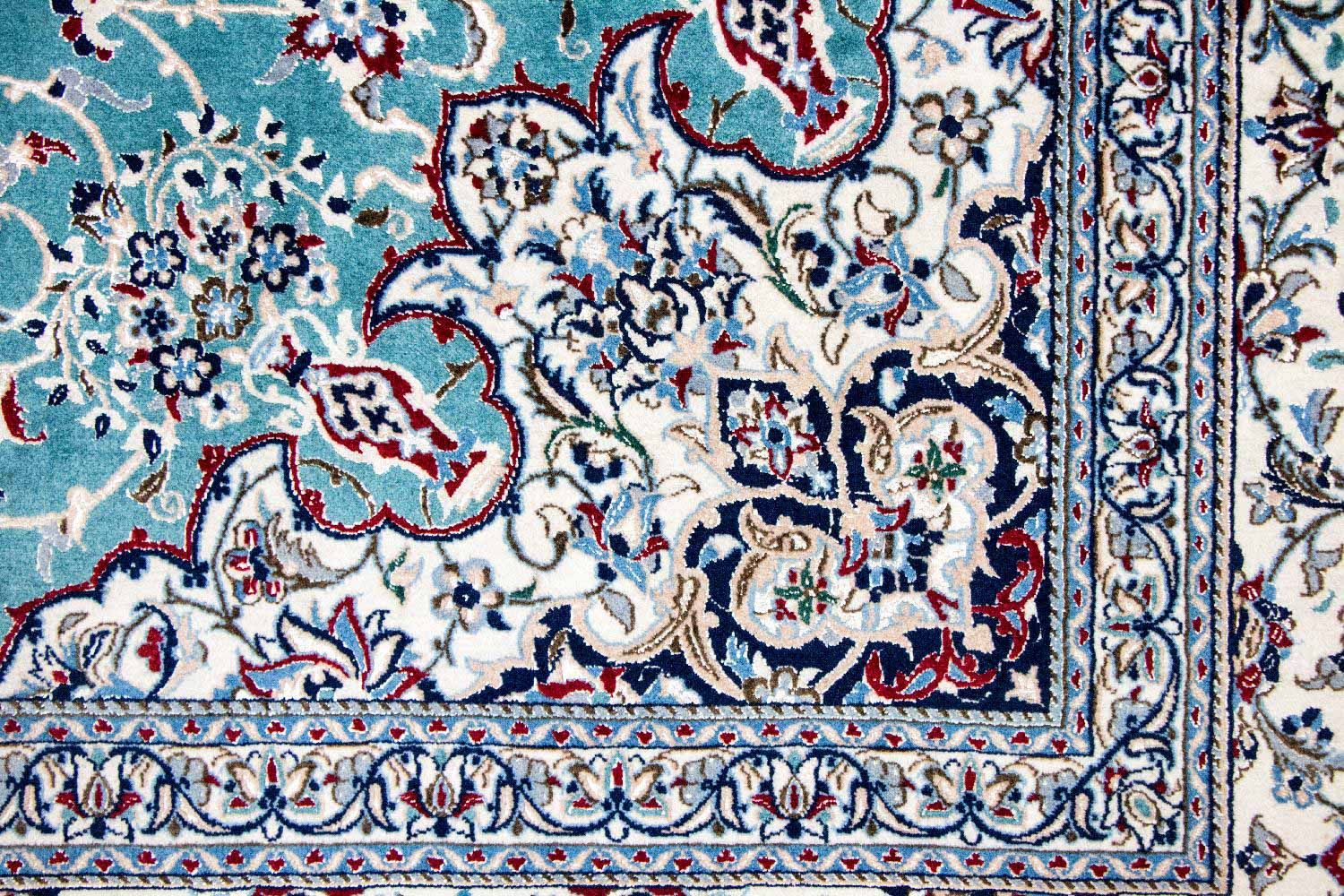 Tapis persan - Nain - Premium - 357 x 219 cm - vert