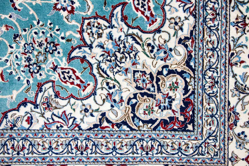 Tapis persan - Nain - Premium - 357 x 219 cm - vert