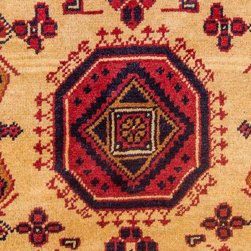 Tapis afghan - Hatschlu - 290 x 202 cm - jaune