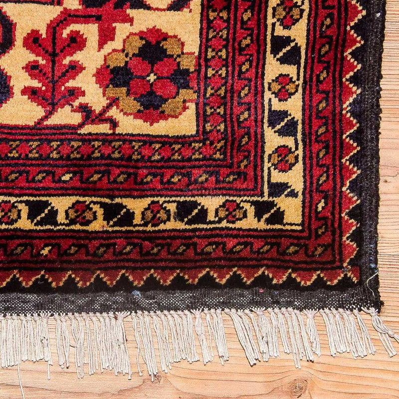 Tapis afghan - Hatschlu - 290 x 202 cm - jaune