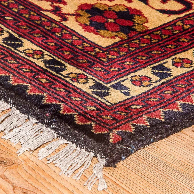 Tapis afghan - Hatschlu - 290 x 202 cm - jaune