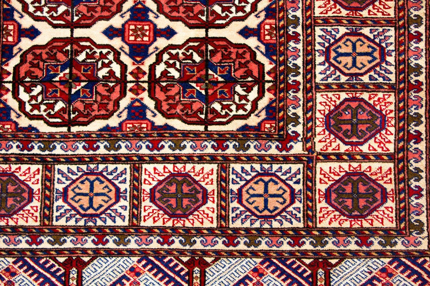 Tapis de couloir Tapis en soie - Soie afghane - 284 x 82 cm - rouge