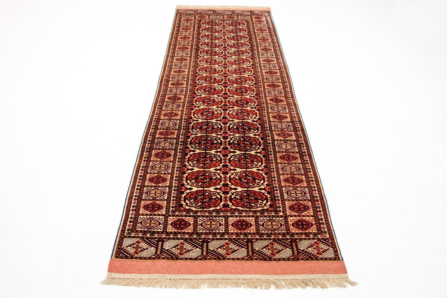 Tapis de couloir Tapis en soie - Soie afghane - 284 x 82 cm - rouge