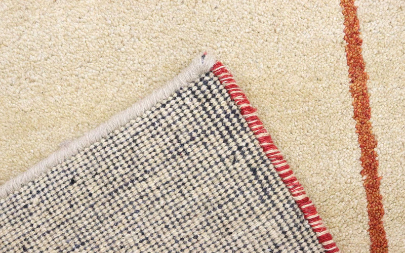 Tapis de couloir Tapis Gabbeh - Indus - 298 x 80 cm - beige