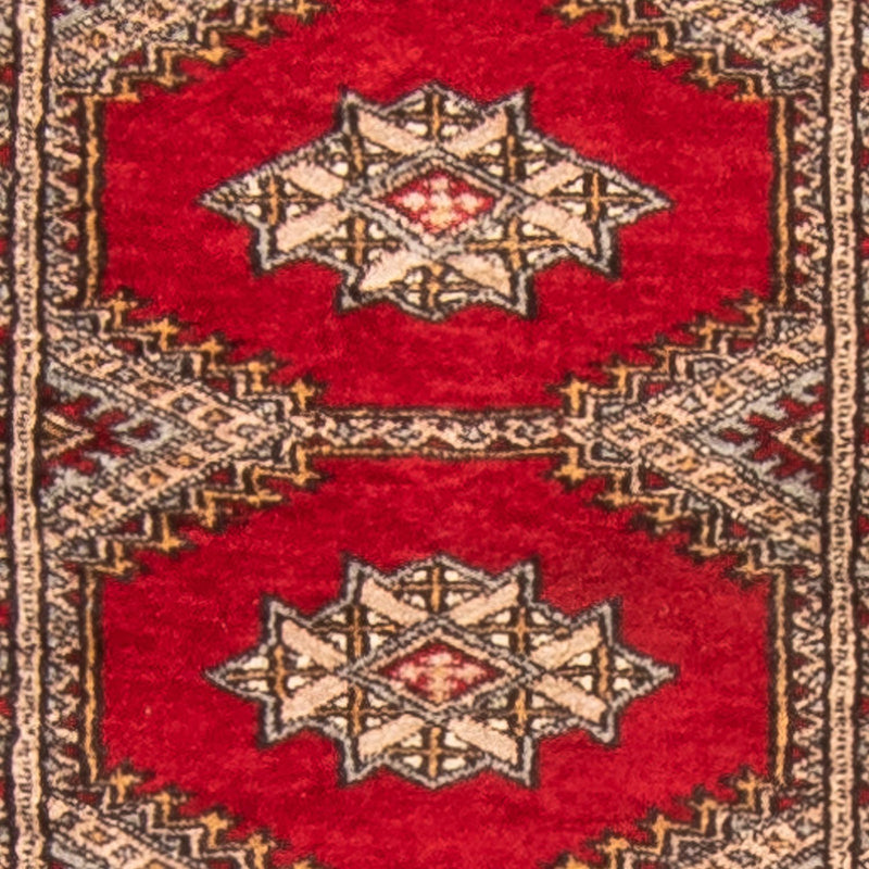 Tapis de couloir Tapis Pakistani - 247 x 83 cm - rouge foncé