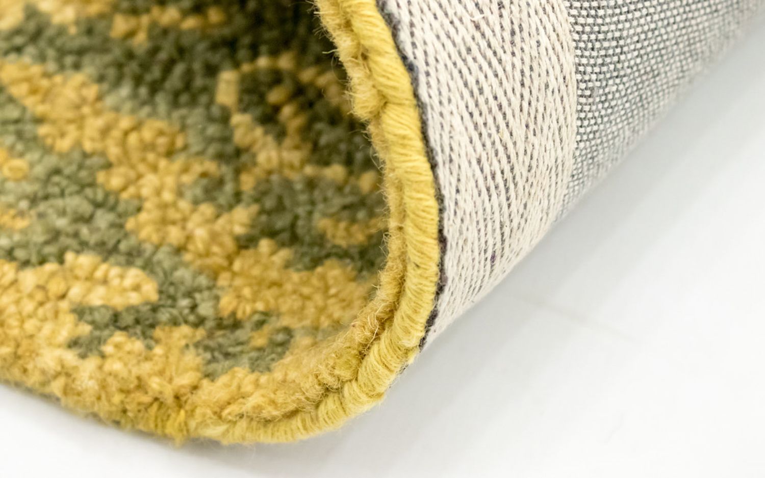 Tapis en laine - 243 x 152 cm - jaune