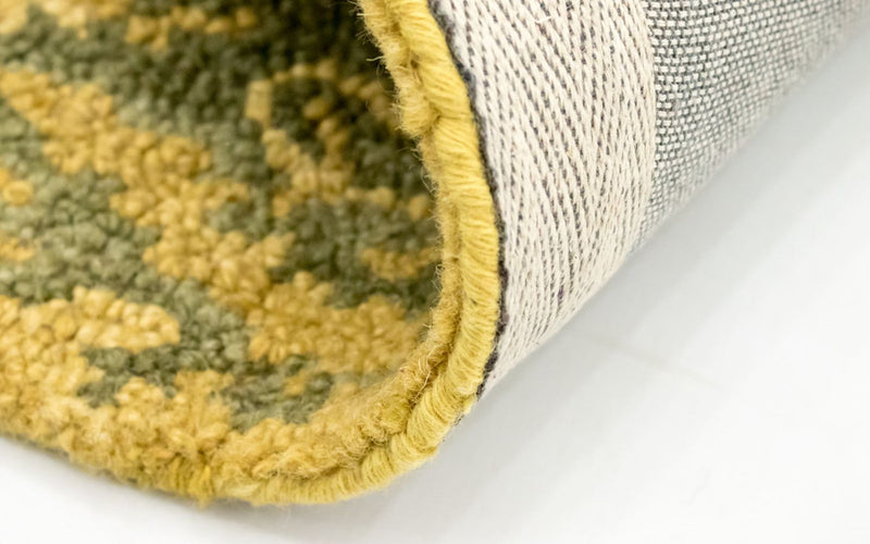 Tapis en laine - 243 x 152 cm - jaune