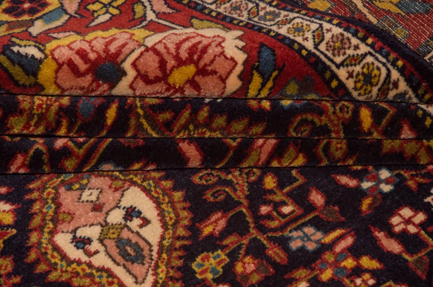 Tapis persan - Classique - 171 x 140 cm - bleu foncé
