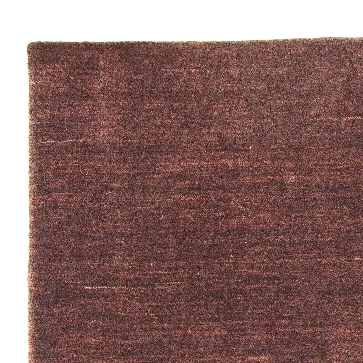 Tapis Gabbeh - Loribaft Softy - 152 x 103 cm - marron foncé