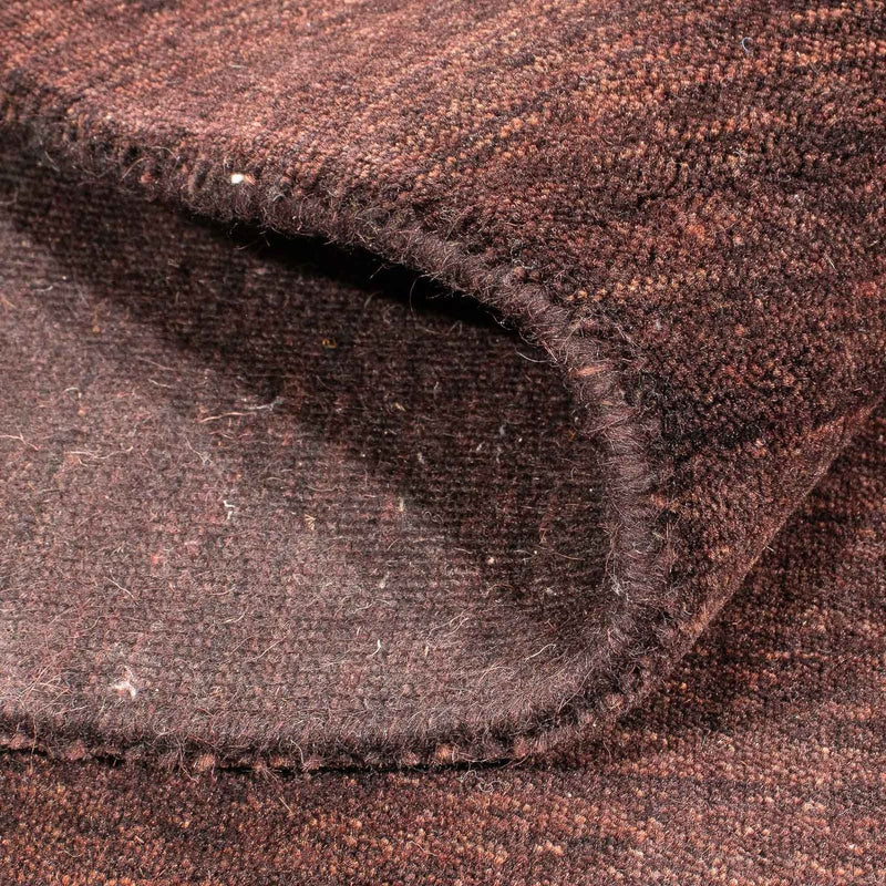 Tapis Gabbeh - Loribaft Softy - 152 x 103 cm - marron foncé