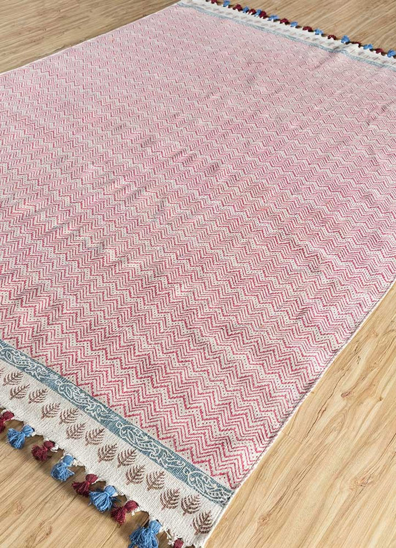 Tapis Kelim - Tendance - 300 x 180 cm - rose