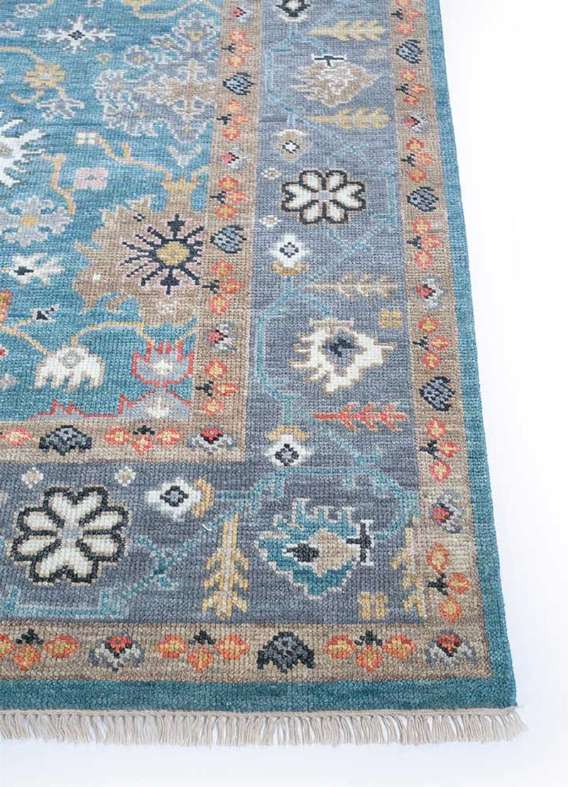 Tapis en laine - 360 x 270 cm - turquoise