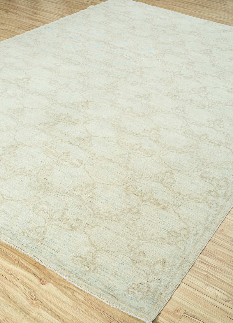 Wollteppich - 268 x 188 cm - creme