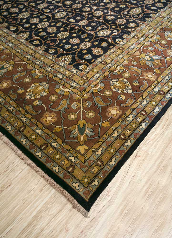Tapis en laine - 450 x 360 cm - bleu