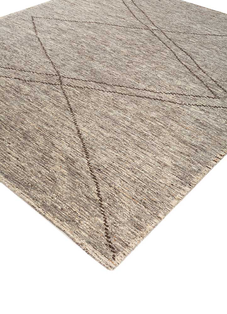 Tapis en laine - 300 x 270 cm - beige foncé