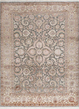 Wollteppich - 210 x 150 cm - hellbeige
