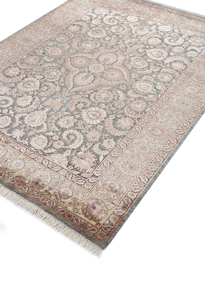 Wollteppich - 210 x 150 cm - hellbeige