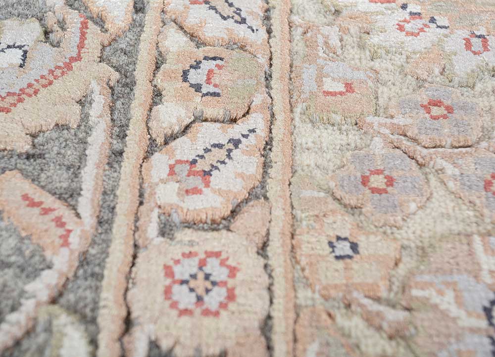 Wollteppich - 210 x 150 cm - hellbeige