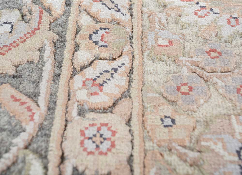 Wollteppich - 210 x 150 cm - hellbeige
