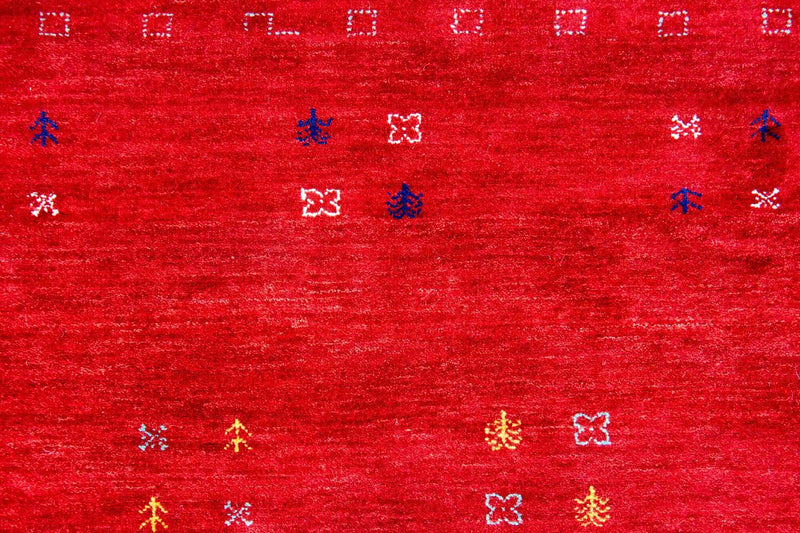Tapis Gabbeh - Loribaft Persan - 400 x 300 cm - rouge