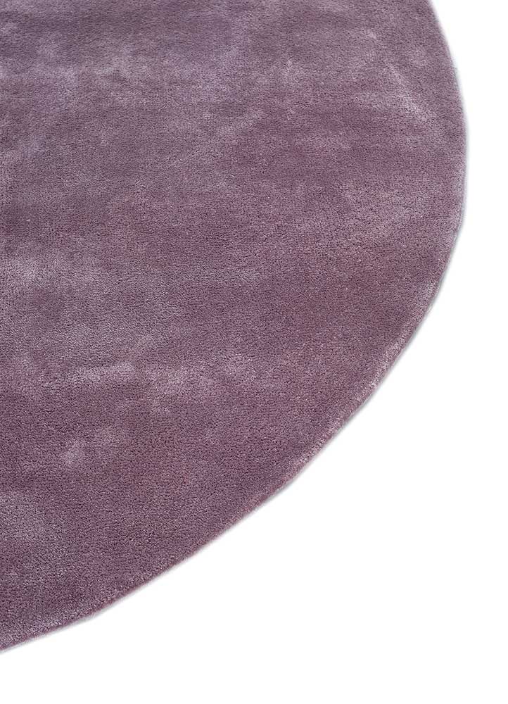 Designer Teppich rund  - 180 x 180 cm - lila