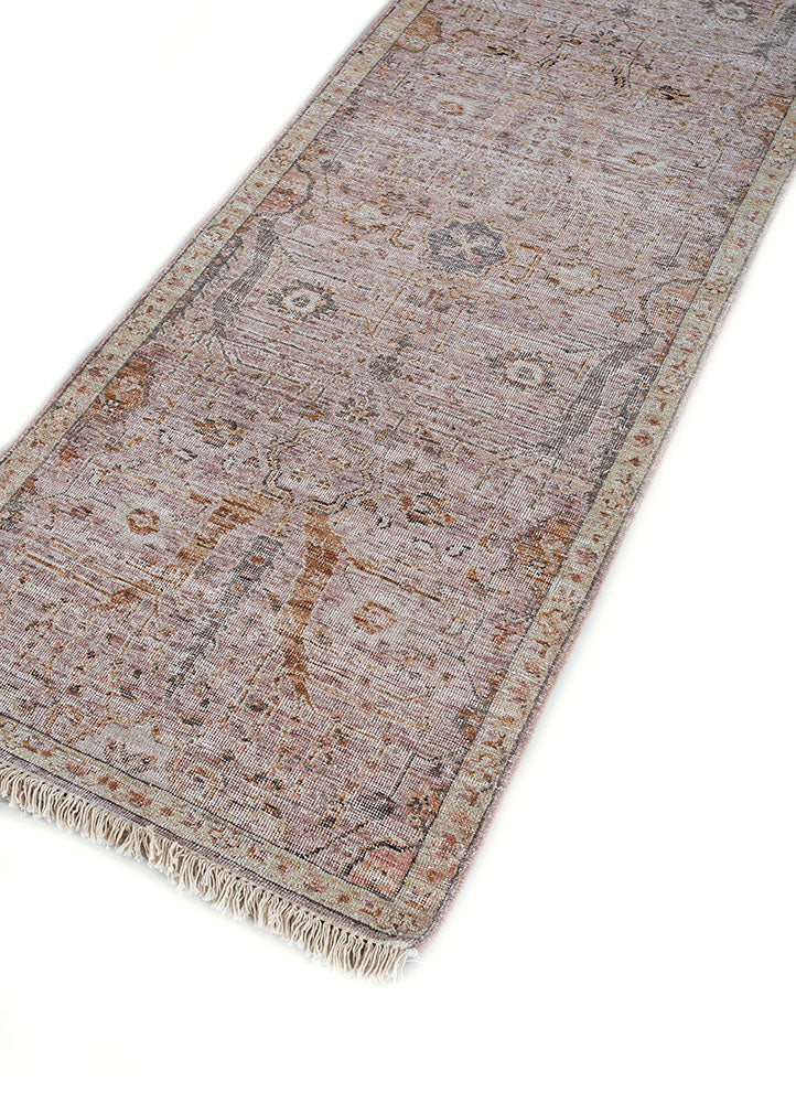 Tapis de couloir Tapis en laine - 240 x 75 cm - orange